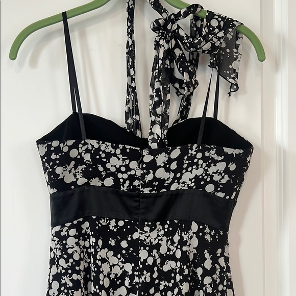 Max & Cleo Black and White Halter Midi Sundress - Picture 6 of 9